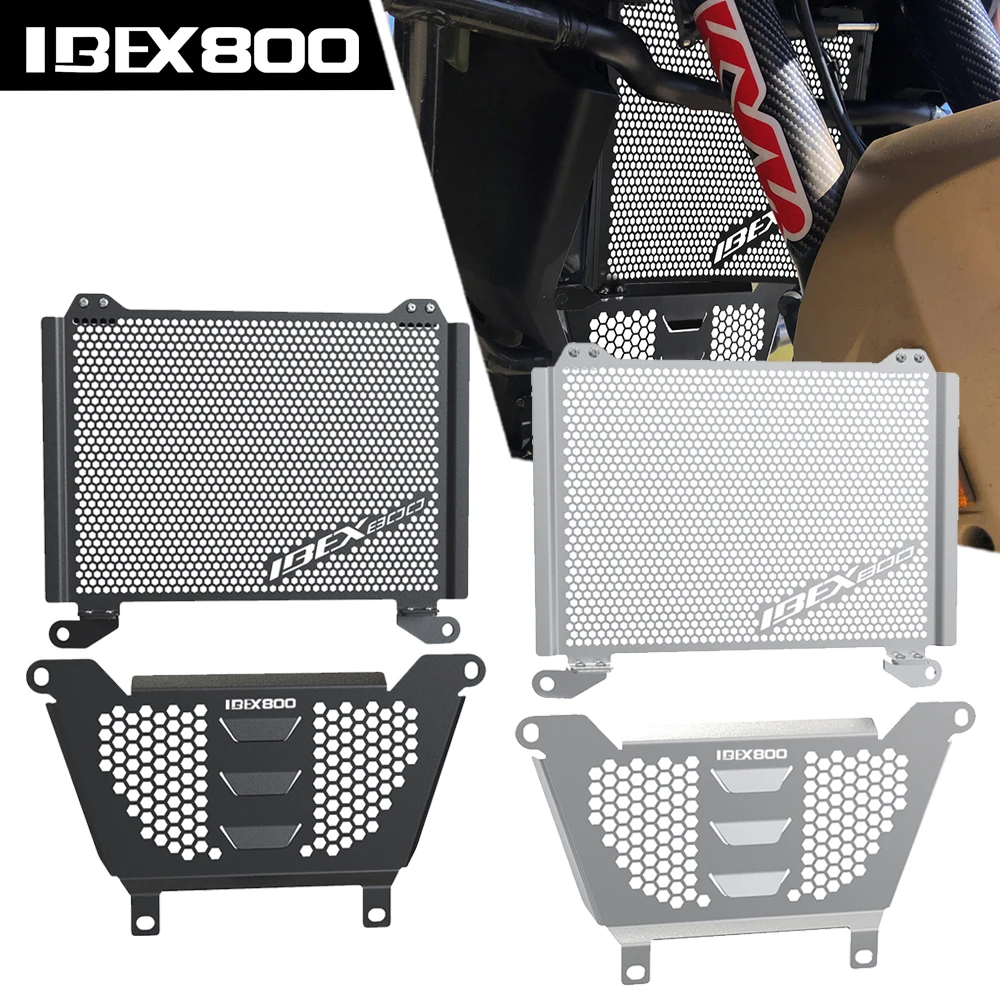 

Motorcycle Radiator Guard Engine Front Exhaust Cover Protector Crap Flap For CFMOTO CF800 IBEX 800 800S 800T 2021 2022 2023 2024