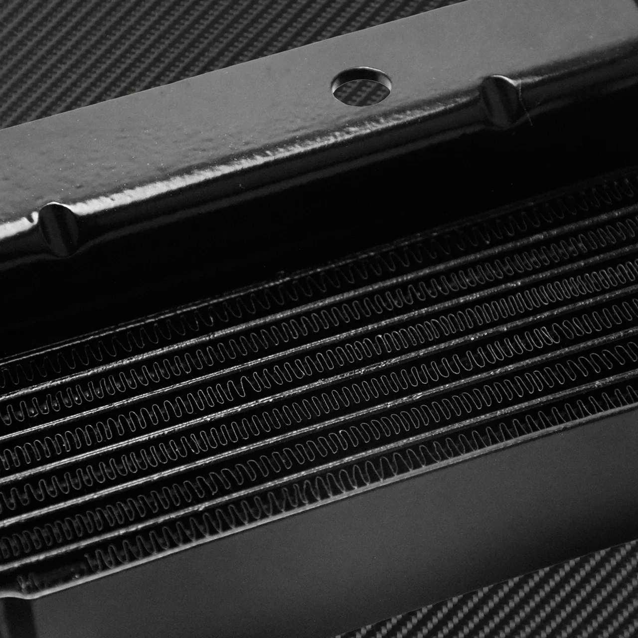 Motorcycle Oil Cooler Radiator Water Tank Cover Adapter For Harley Touring Road King FLHR Street Electra Glide FLHTK FLHRX 09-16