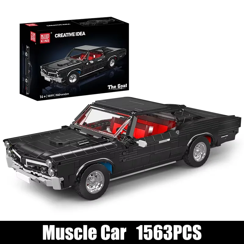 Tecnico MOC Muscle Car Mold King 10199 Blocchi da collezione Mattoni Fai da te Puzzle Giocattolo classico Regalo di Natale per adulti