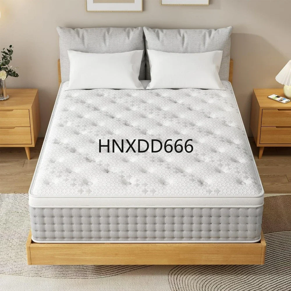 14 inch oversize hybrid mattress - memory foam and pocket spring mattress - medium plush and sports isolation mattress