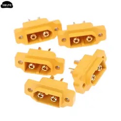 Conector macho montable XT60, 5 XT60E-M, modelo de avión, batería de alimentación, versión fija, XT60E1-M macho