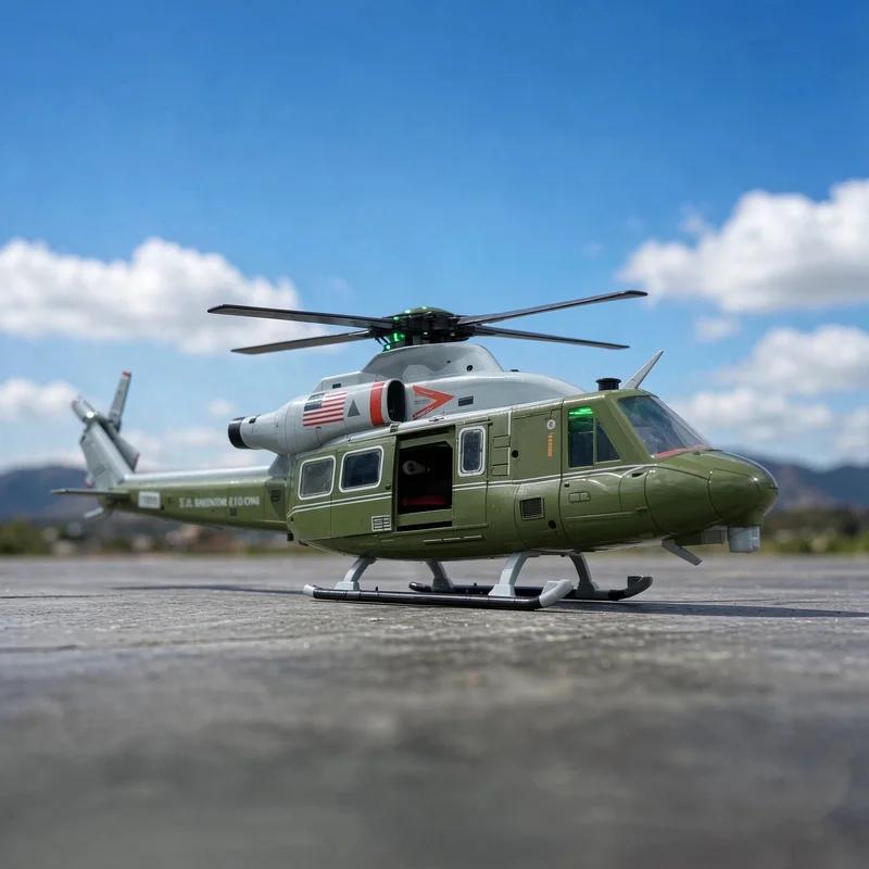 New GOOSKY E2 Huey 1/35 Remote Control Simulation UH-1Y Real GPS Auto Hover Optical Flow Positioning Brushless RC Aircraft Model