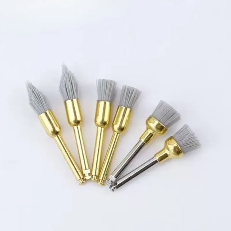 6pcs/lot Lab Polishing Brush Flat/Sharp/Bowl Type Aluminum Oxide Prophy Brushes Tool Lab Accessories s