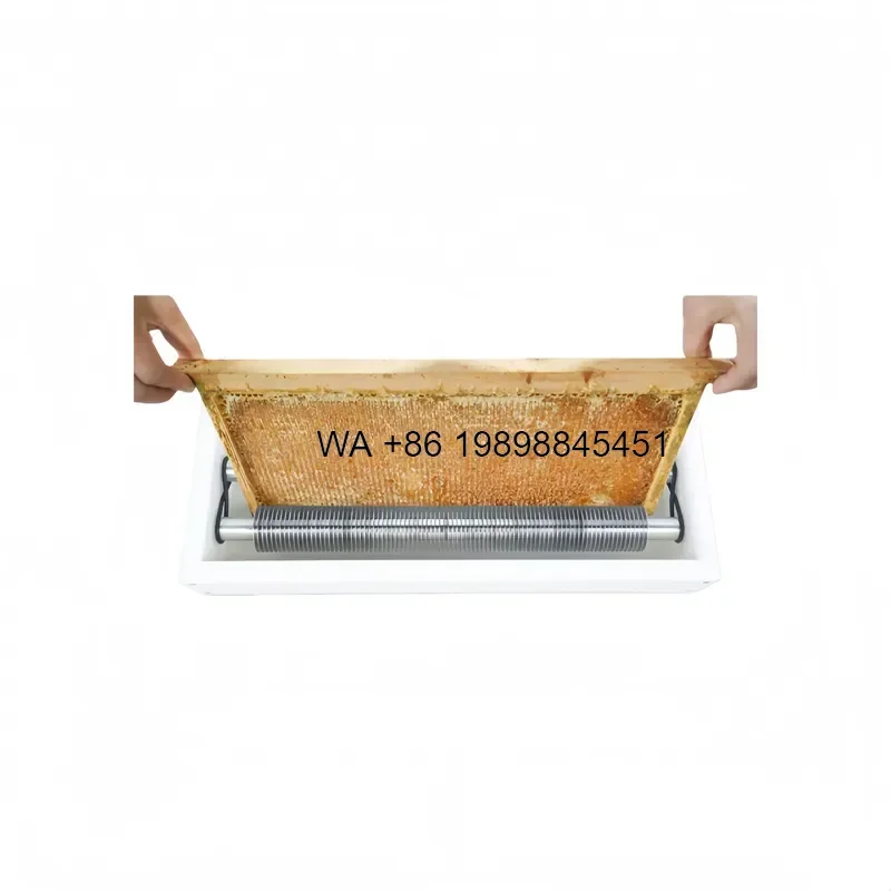 Wmwmnu for Semi-Automatic Roller Honeycomb Uncapper 20 Frames 5 Mins 304 Stainless Steel Uncapping Beekeeping Tool