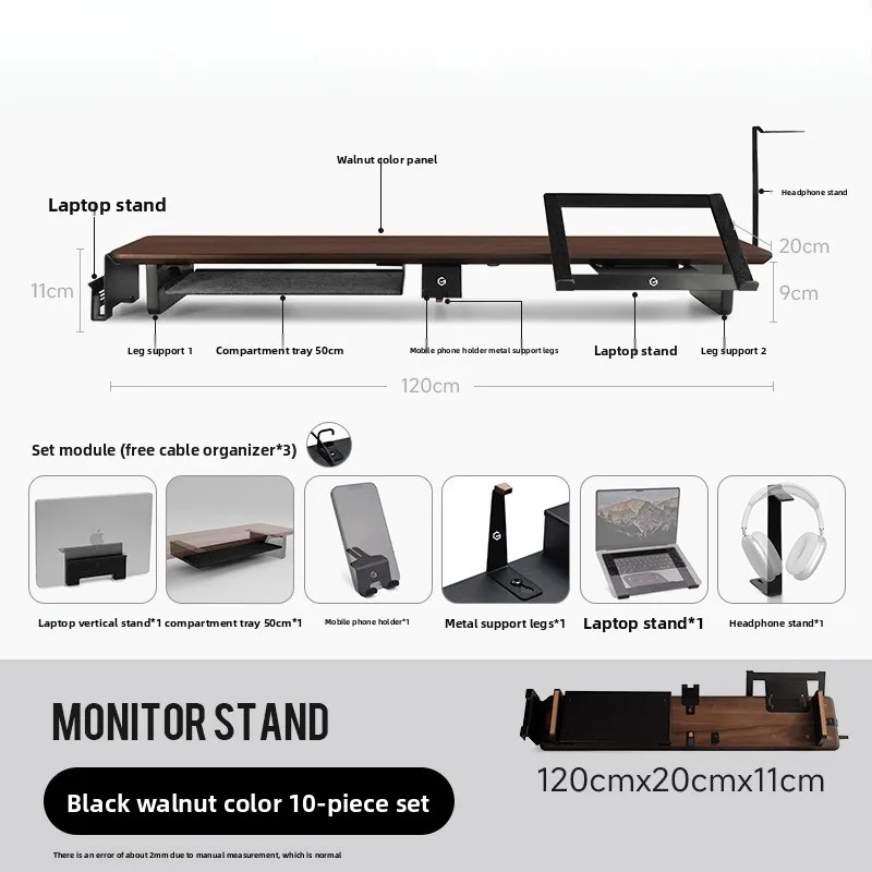 Z3 Modular Monitor Stand Multi-Functional Desk Organizer Height Increase Computer Desks Ergonomic Laptops Stand for Home Office