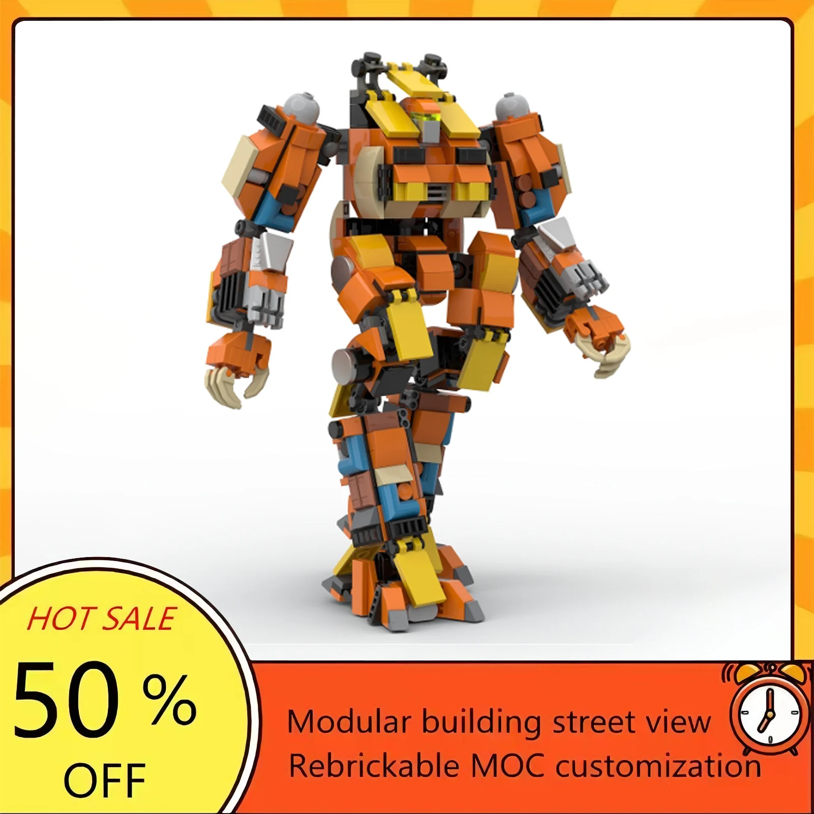 

Набор для сборки модульного боевого робота MOC из 532 деталей по мотивам популярного фильма «Звездные войны», технологичный конструктор, подарок на праздник, детский игровой набор