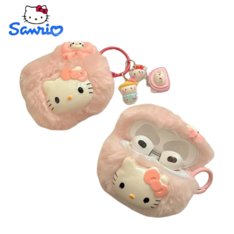 Auricular Hello Kitty nuevo con colgante adecuado para Apple AirpodsPro nueva funda para auriculares de tercera generación Airpods1/2a generación