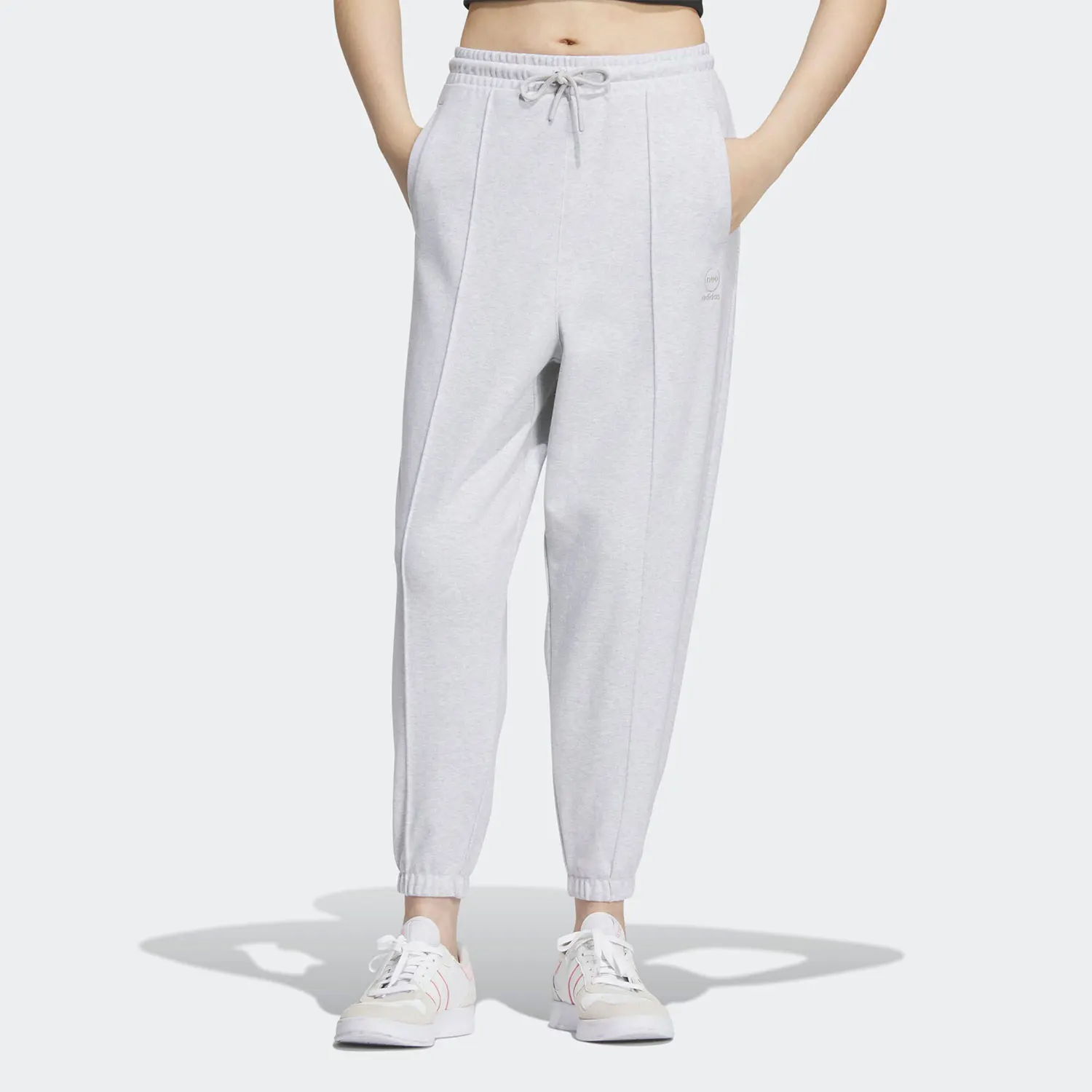 

Adidas Official Authentic NEO Новые женские спортивные повседневные свободные зауженные брюки IK3428