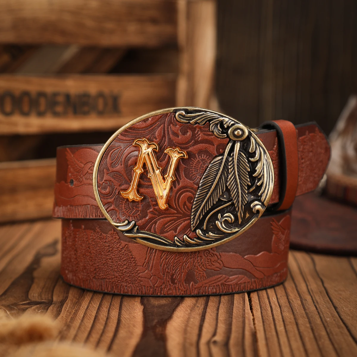 Ein lässiger, individueller und retroartiger Gürtel, ein Kleidungsaccessoire im Western-Stil, Metallschnalle, PU-Gürtel, geeignet für sowohl Männer als auch Frauen – Detail 13