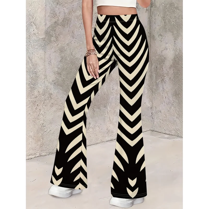 Girls All Over Print Flare Pants Stretchy Bell Bottom Leggings Elastic Waist Pants for Tween Teens Back to School Outfit