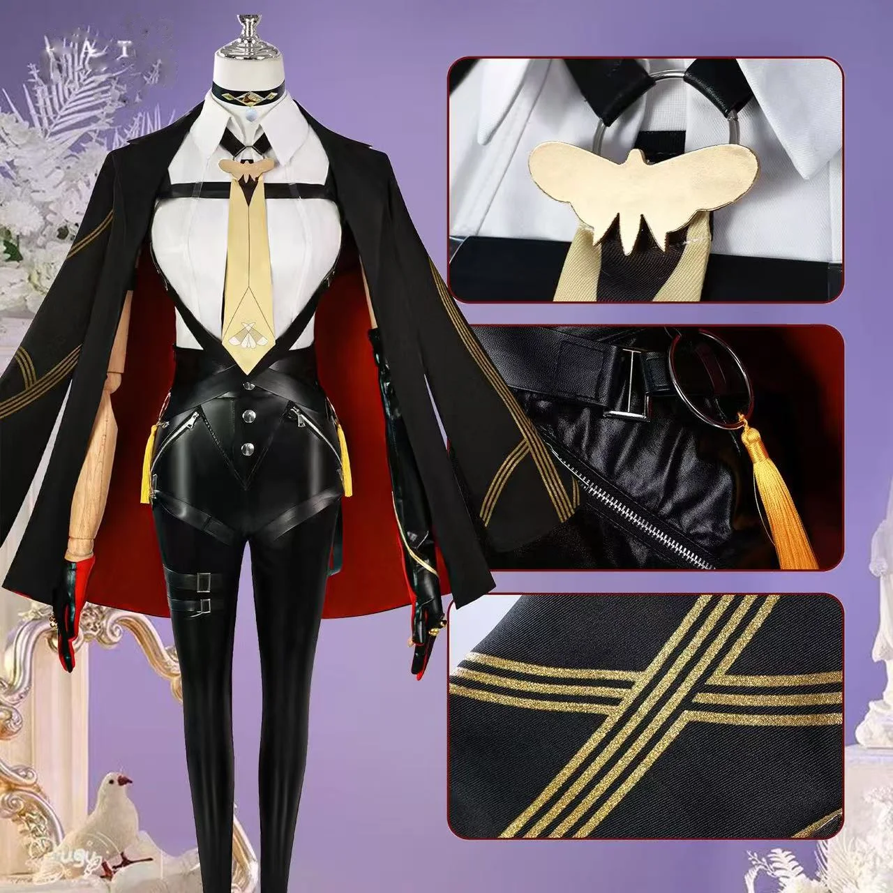 agent-evelyn-chevalier-cosplay-costume-jeu-zenless-zone-zero-jeu-de-role-uniformes-de-combat-anime-zzz-costume-de-fete-d'halloween