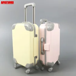 Doll Furniture Plastic Travel Suitcase Trunk Case Luggage For Barbie Doll 1/6 BJD Doll Accessories DIY Dollhouse Girls Kids Toys