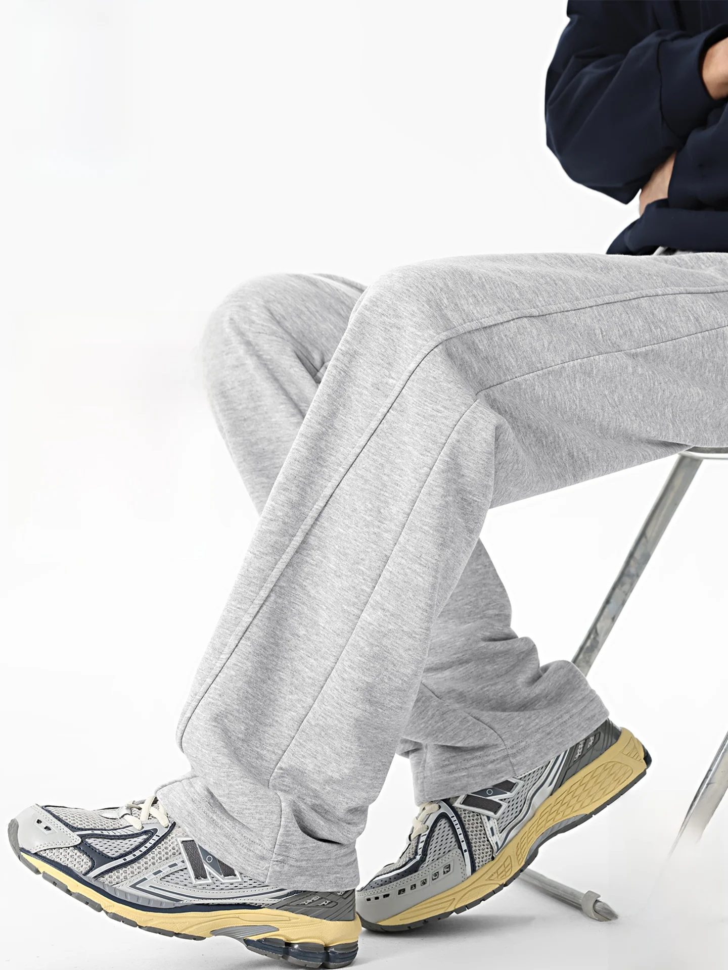 

Мужские повседневные спортивные брюки прямого кроя в американском стиле, износостойкие, с изогнутым швом, для весны и осени, теплые