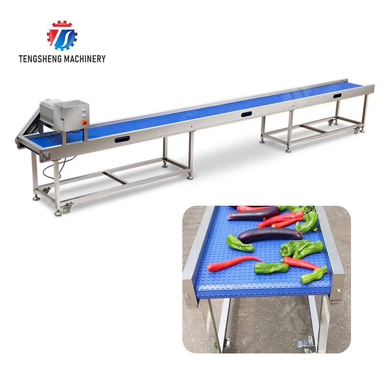

Прямая поставка с фабрики, пищевая модульная настраиваемая конвейерная лента из нержавеющей стали с плоским верхом для фруктов и овощей