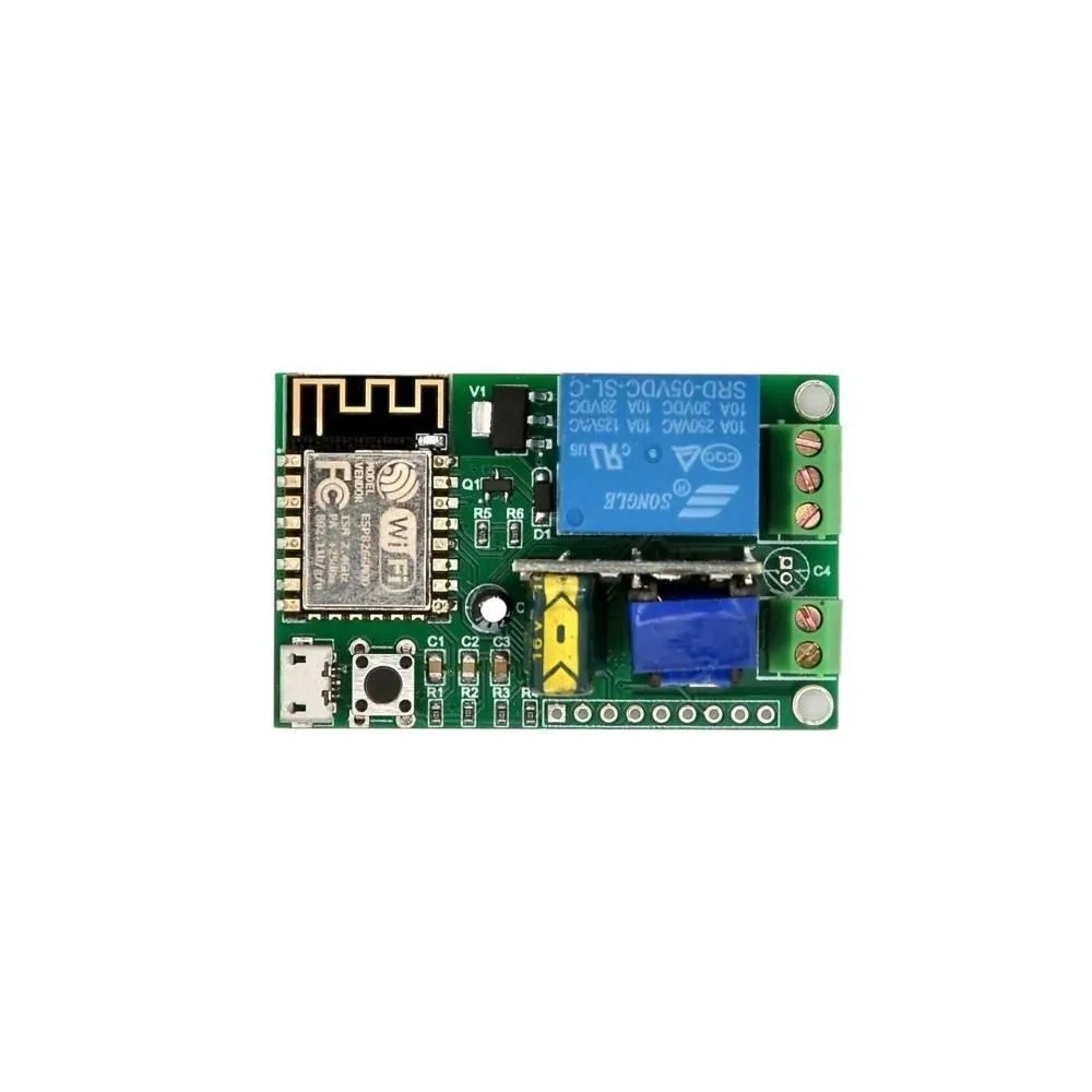 ESP8266-12F Secondary Development DIY Relay Module WiFi Remote Control Relay Support TCPServer/TCPClient Modes 220V/5V Powered
