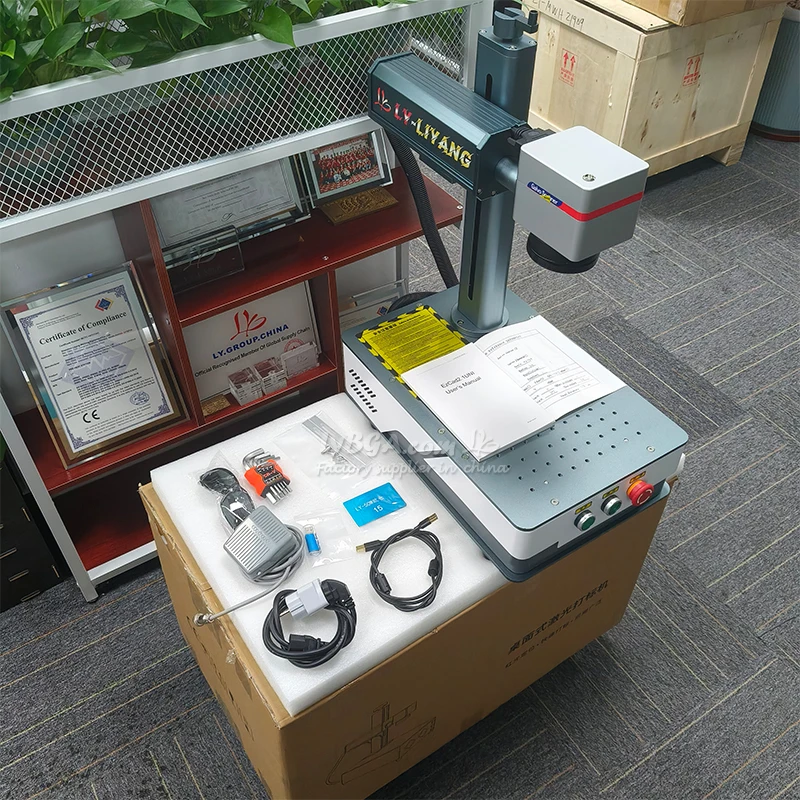 100W 60W JPT MOPA M7  Auto Focus Fiber Laser Marking Machine MAX Raycus 20W 30W 50W Metal Stainless Steel Gold Silver Engraving