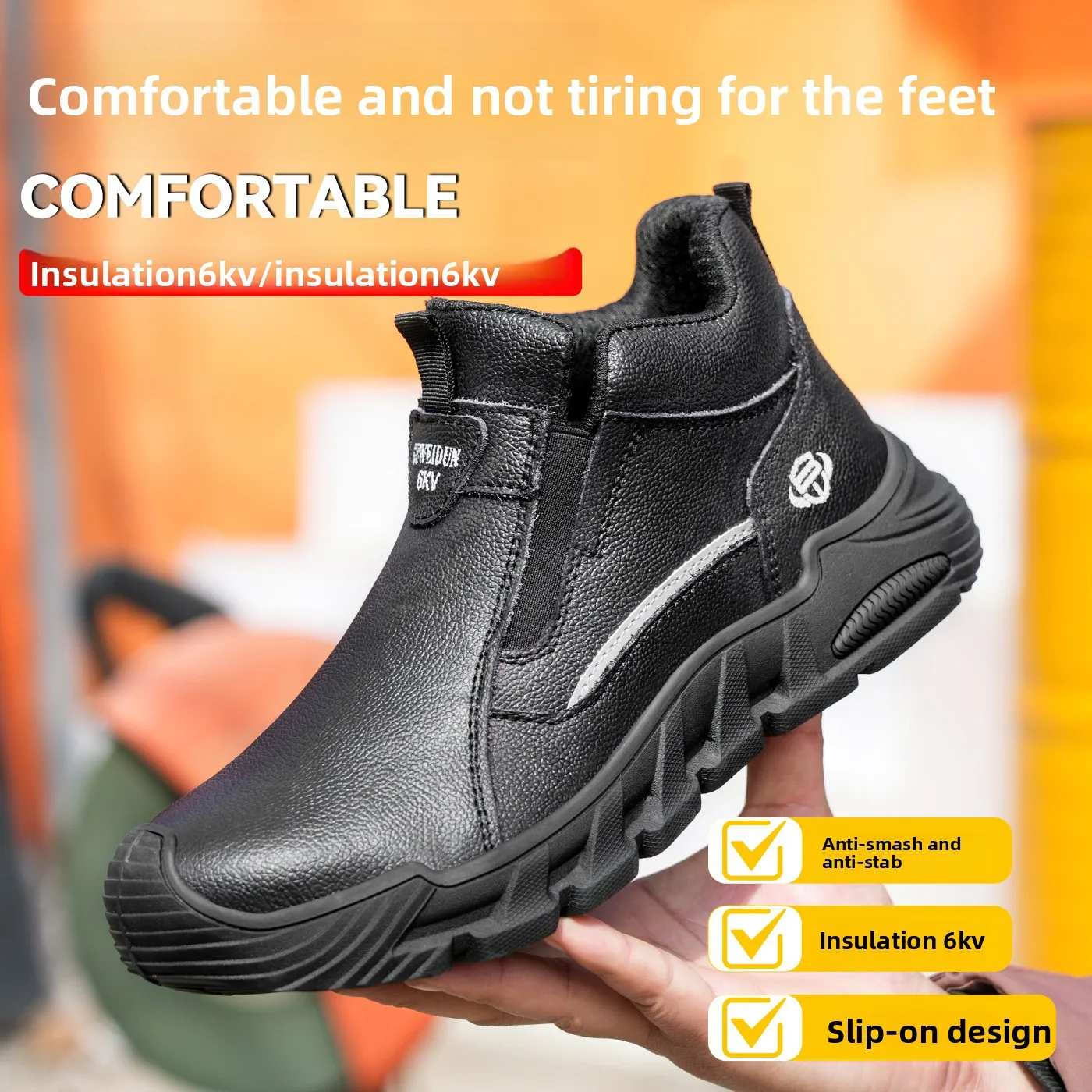 waterproof-men's-plastic-steel-head-anti-smashing-and-anti-piercing-breathable-cowhide-anti-scalding-insulating-shoes