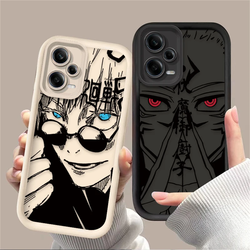 Jujutsu Kaisen Phone Case for Xiaomi Redmi Note 13 12 11 Pro Plus 4G 5G 12S 11S 10S 10 9 9S 8 12C 13C A3 Soft Silicone Funda