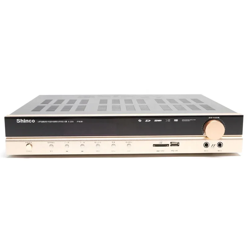 Amplifier Suara Kebiruan Audio 5.1 Panggung Digital HIFI Home Theater Amplifier Subwoofer Daya Tinggi Karaoke Ktv Profesional