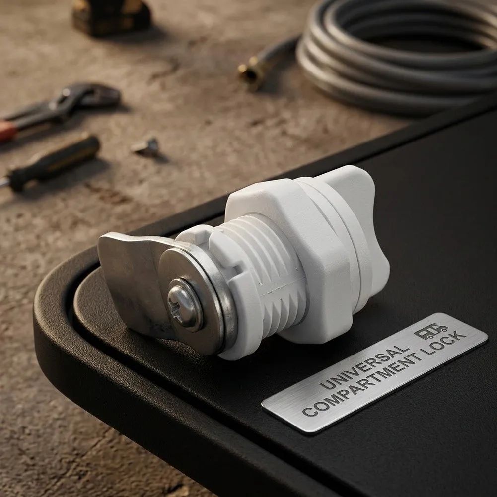 RV Keyless Door Lock System for Camper Cabin Storage Compartments and Water Fill Points Built with ABS Material