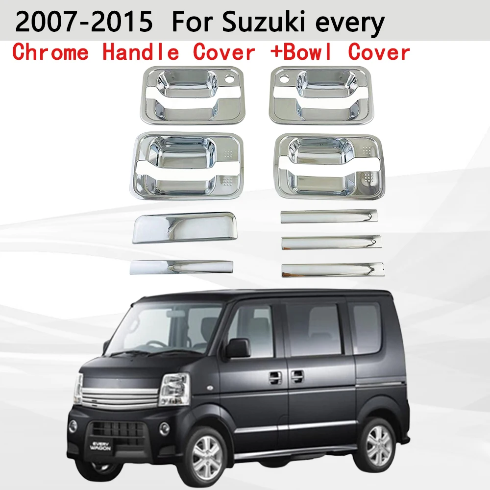 

For Suzuki every 2007 2008 2009 2010 2011 2012 2013 2014 2015 Chrome Door Handle Cover and Bowl Cover car accessories stickers