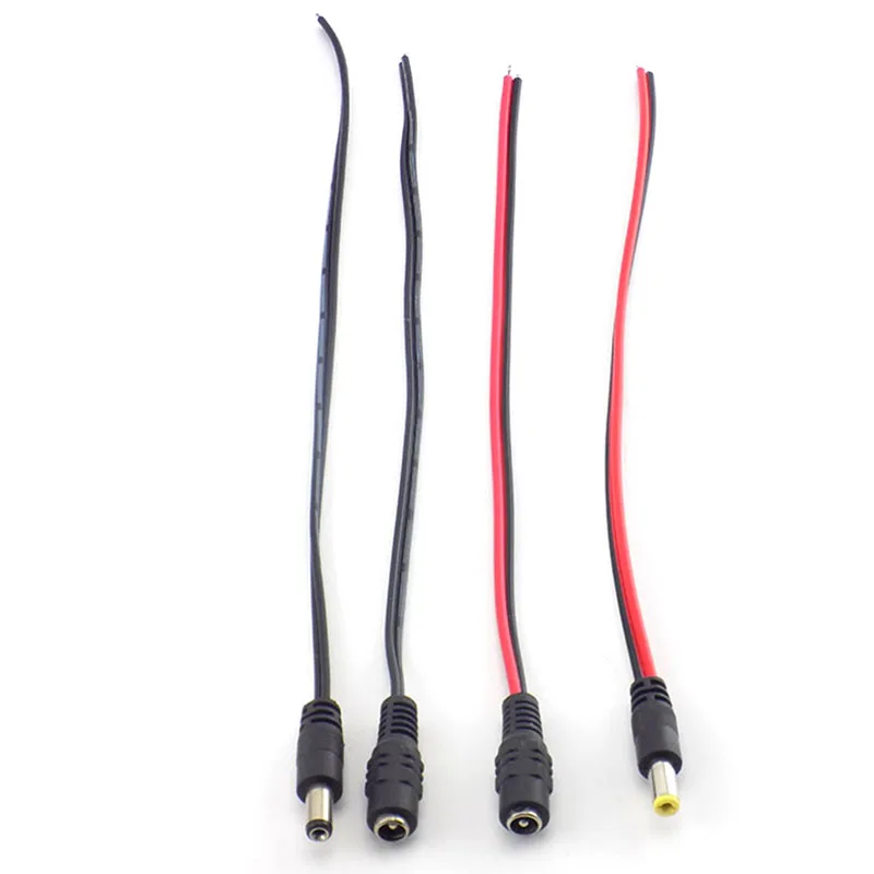 Dc Power Male Female Cable 12v Plug Dc Wire Adapter Plug Connector For Cctv Camera Led Strip Light 5.5*2.1mm
