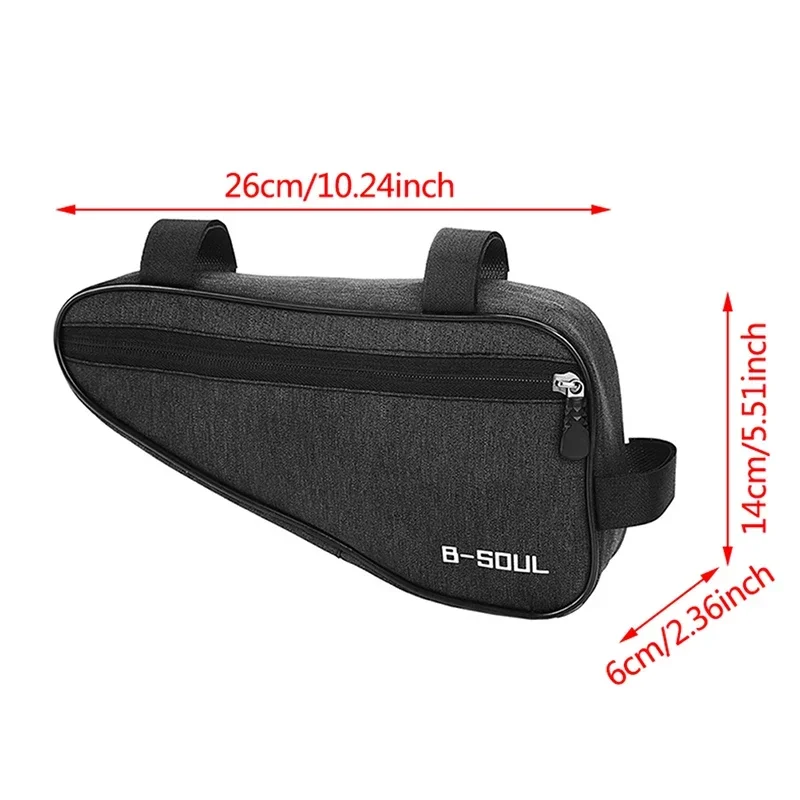 Bicycle Triangle Bag Front Tube Frame Phone Storage Bag Waterproof Bag Portable Durable Multi-functional Cycling Accessories