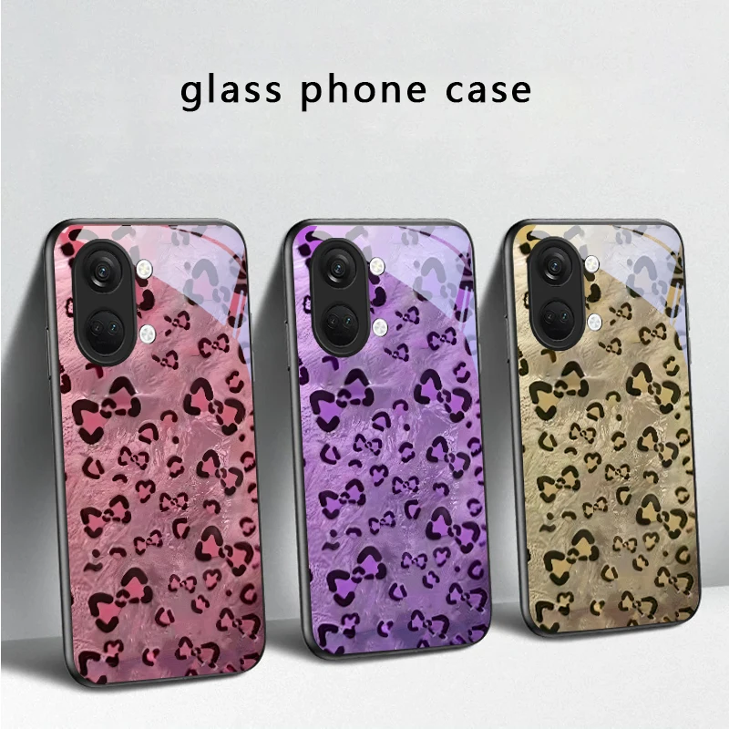 Abstract leopard print For OnePlus Ace 2 3 2V 5 Pro Nord CE 2T 2 3 Lite N20 N30 6 7T 8 8T 9 10 Pro 11R 12R 13R Glass Phone Case