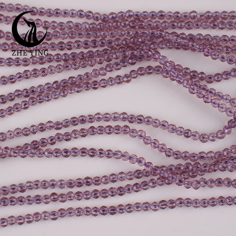 

5 Strands 2mm 3mm Top Quality Glass Beads Hydro Round Faceted Crystal Spacer Glass Beads Bracelet DIY Jewelry Making Accessories