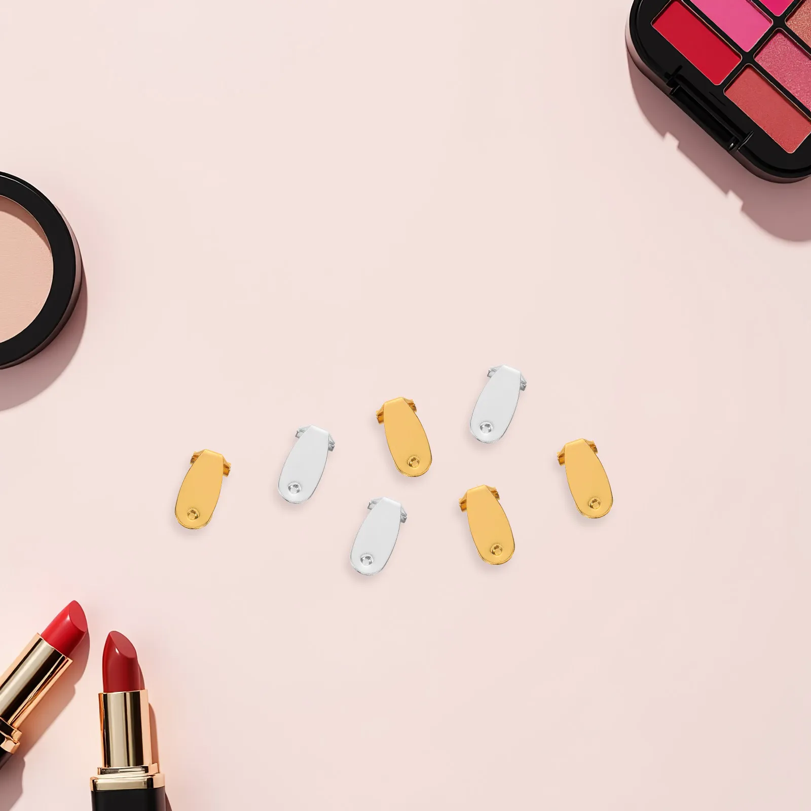 

40Pcs French Earring Hooks Copper Oval Flat Pad Studs DIY Jewelry Making Ear Hooks Lever Back Clasps Secure Comfort Earring