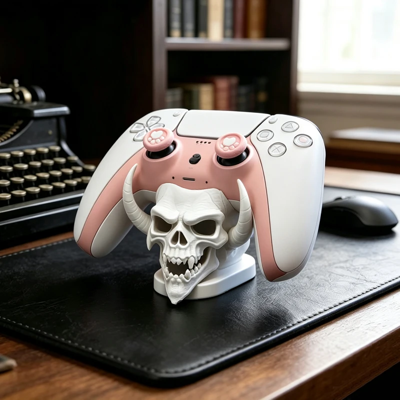 1PC New Universal Game Controller Stand Compatible for PS4/PS5/ Theme Cool Desktop Display Gaming Accessories description 6