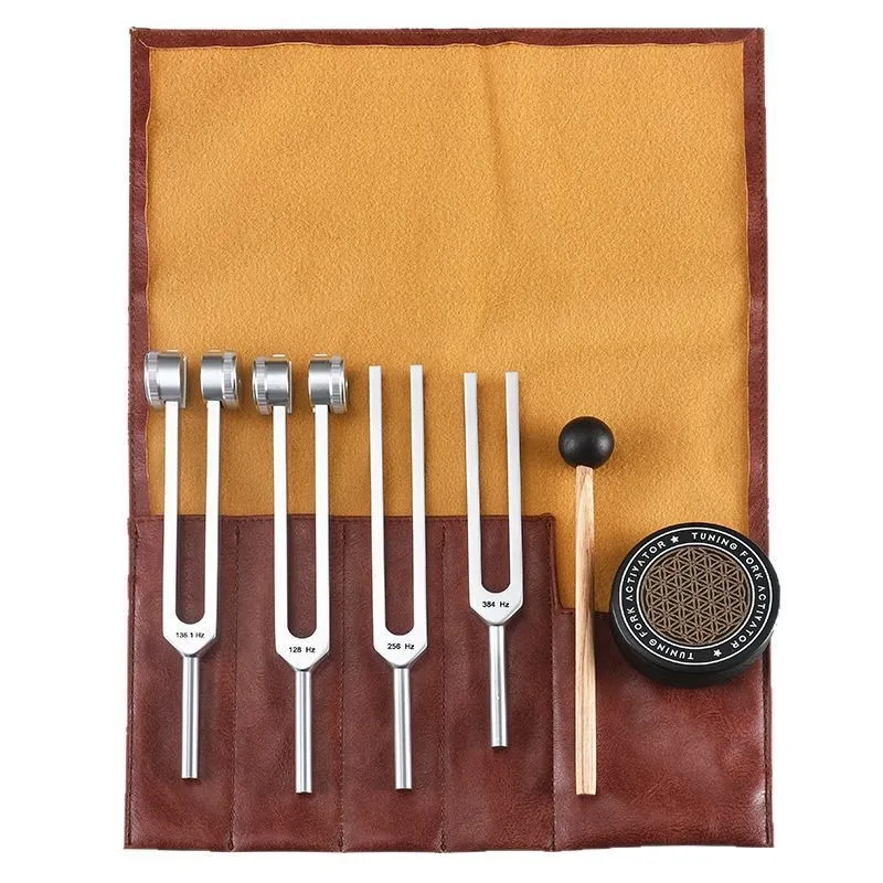 

Tuning Forks Set Healing 128Hz 136.1Hz 256Hz 384Hz Yoga Meditation Tuning Fork Aluminum Schumann Resonance Ear Picking Tools