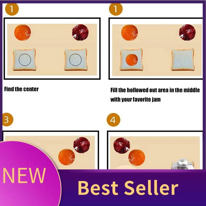 

B46C Резак для сэндвичей для детей, 3,5-дюймовый круглый резак для сэндвичей из нержавеющей стали, деусилитель для сэндвичей