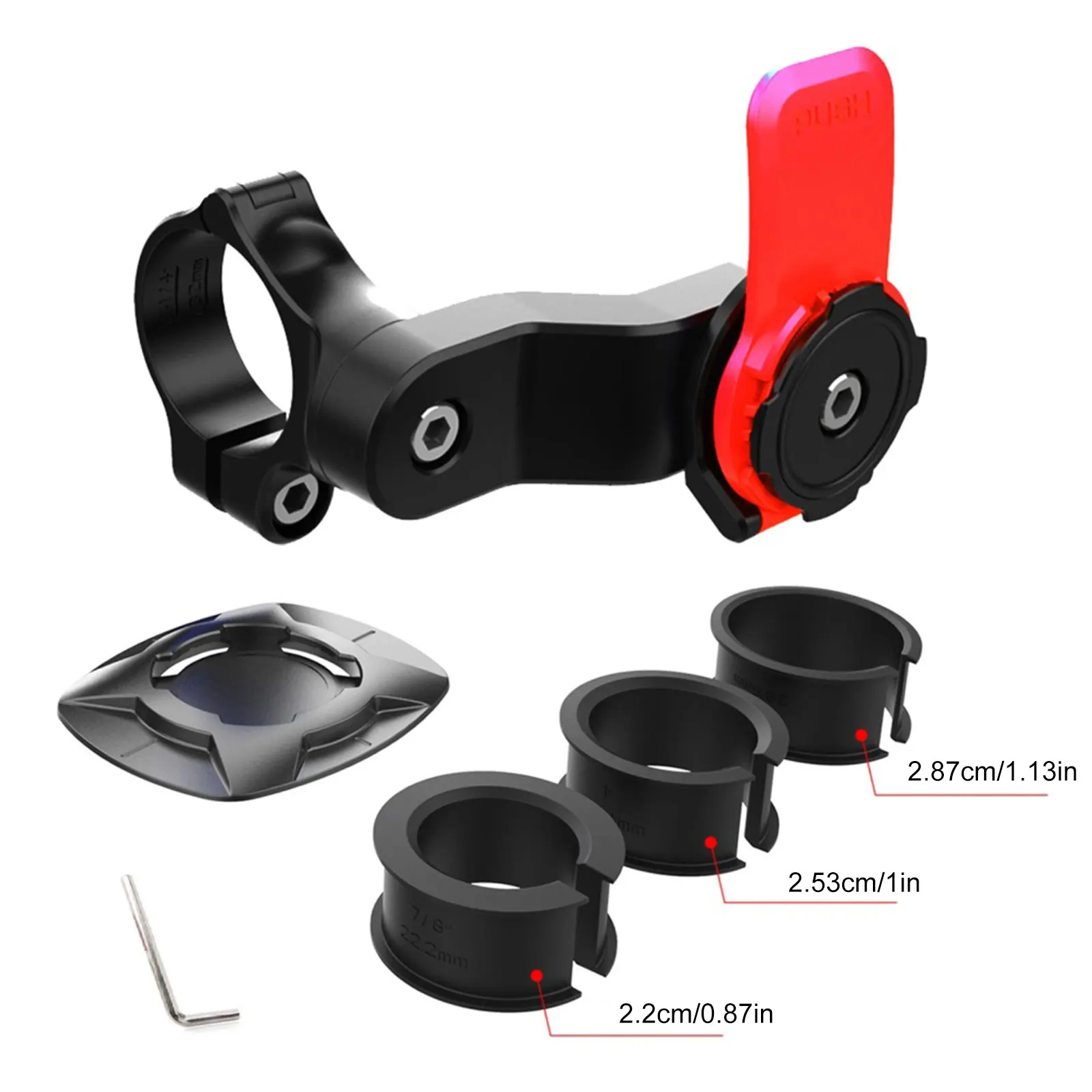 Quick Release Mobile Phone Holder Motorcycle/Bike/Scooter Handle Smartphone Riding Navigation Support For 4.7-7.2 Inch Models