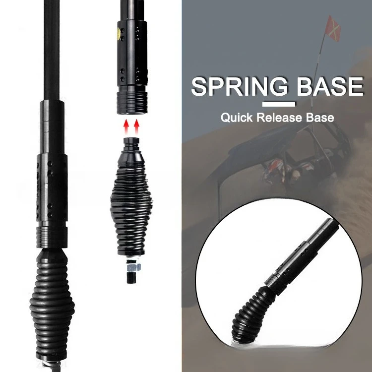 Desert off-road warningMine warning flagpole with x-reflective flag