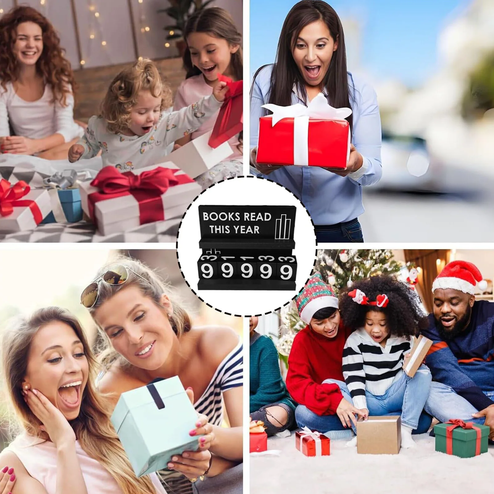 Book Read This Year Counter Book Counter Sign Reading Goal Tracker Gift for Book Lovers & Speed Readers