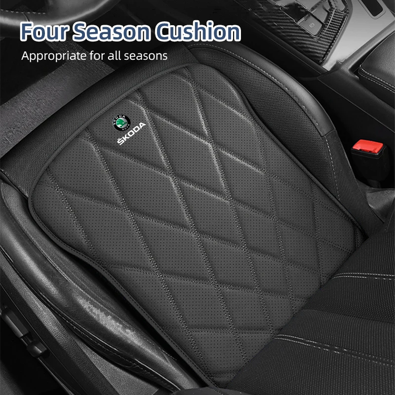 Car Seat Cover Front Rear Cushion Protector Pad Accessories For Skoda Octavia Superb Rapid Kodiaq Karoq Fabia Kamiq Roomster