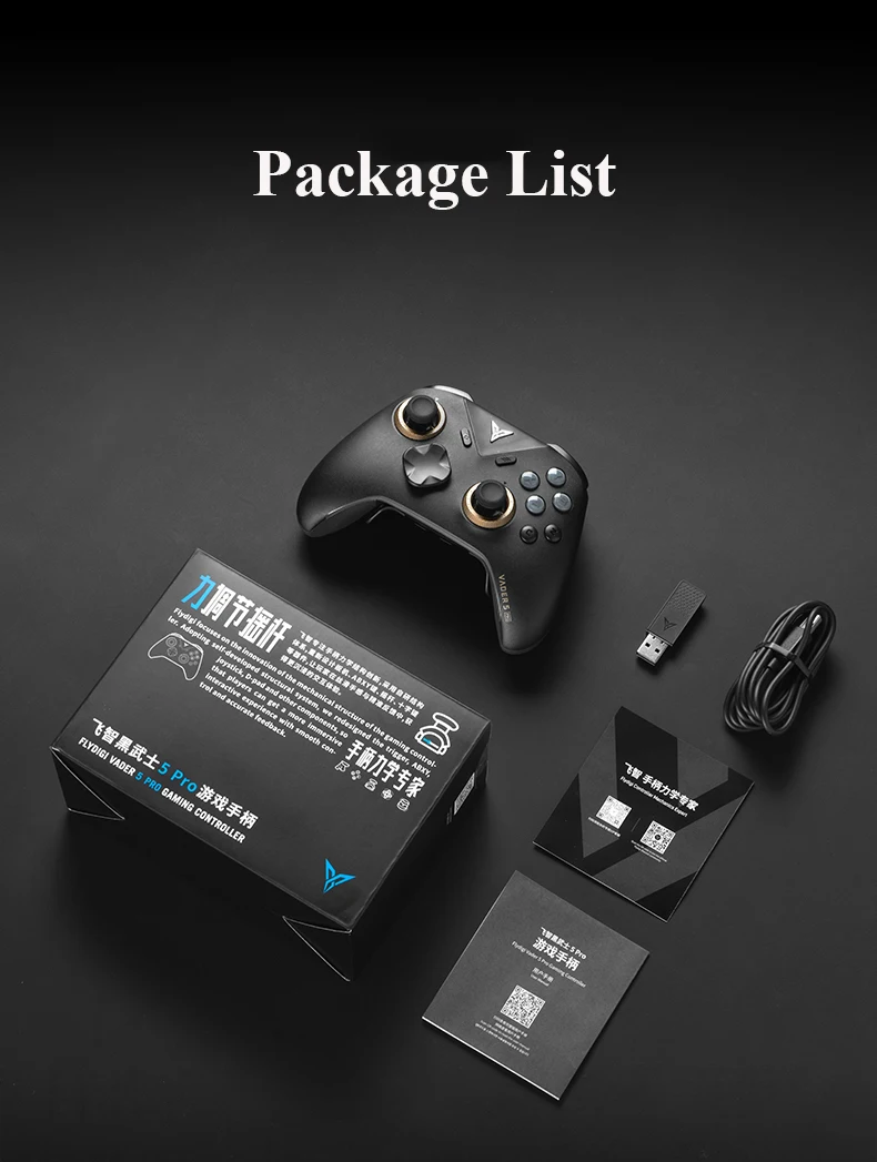 Flydigi Vader 5 Pro V2 Kabelloser Controller 4ms Niedrige Latenz FORCEFLEX Joystick 8 Programmierbare Tasten für NS Mobile TV PC – Detail 39