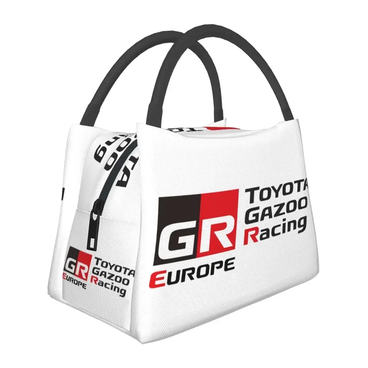 

GR Logo Gazoo Racing GR Спортивные сумки для обеда Изолированная коробка для бенто Сумки для обеда и пикника Сумки-холодильники Термосумка для женщин и детей Работа