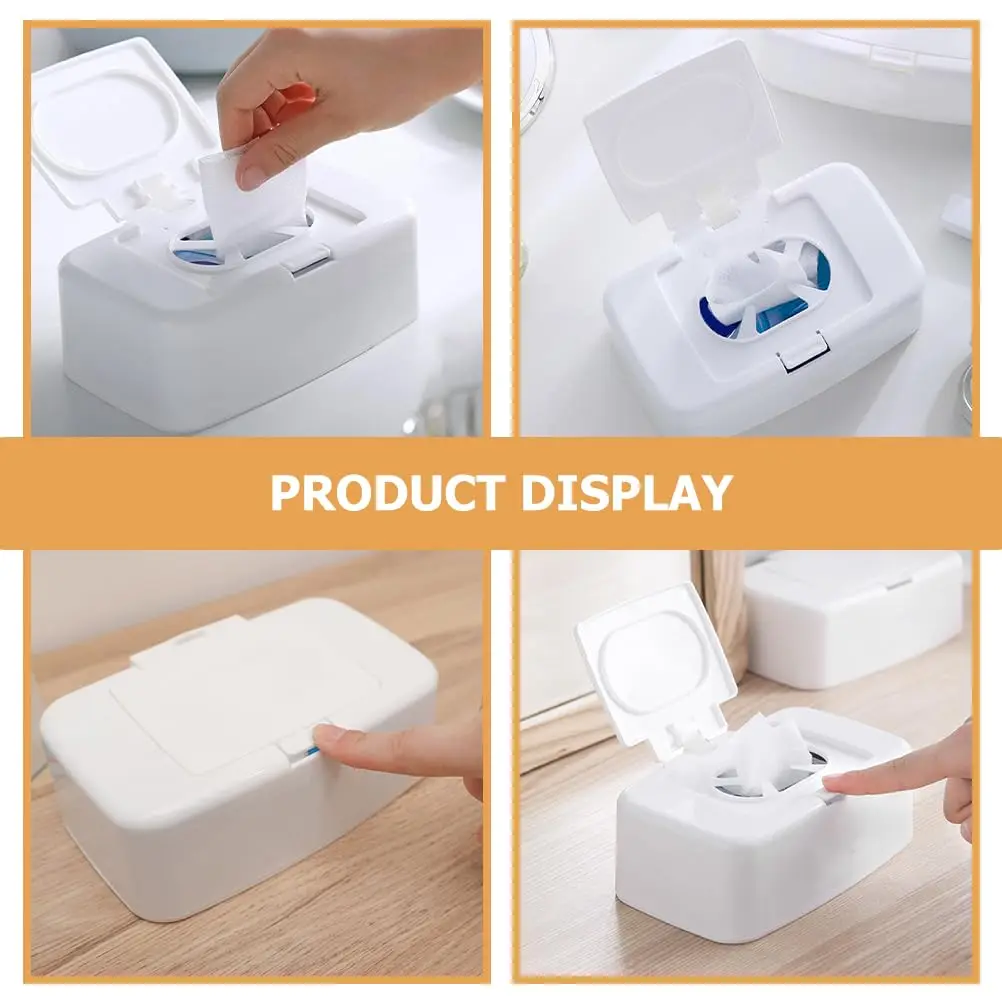 Wipe Dispenser Wet Tissue Dispenser Diaper Wipe Wipes Holder White Baby  Rack Box