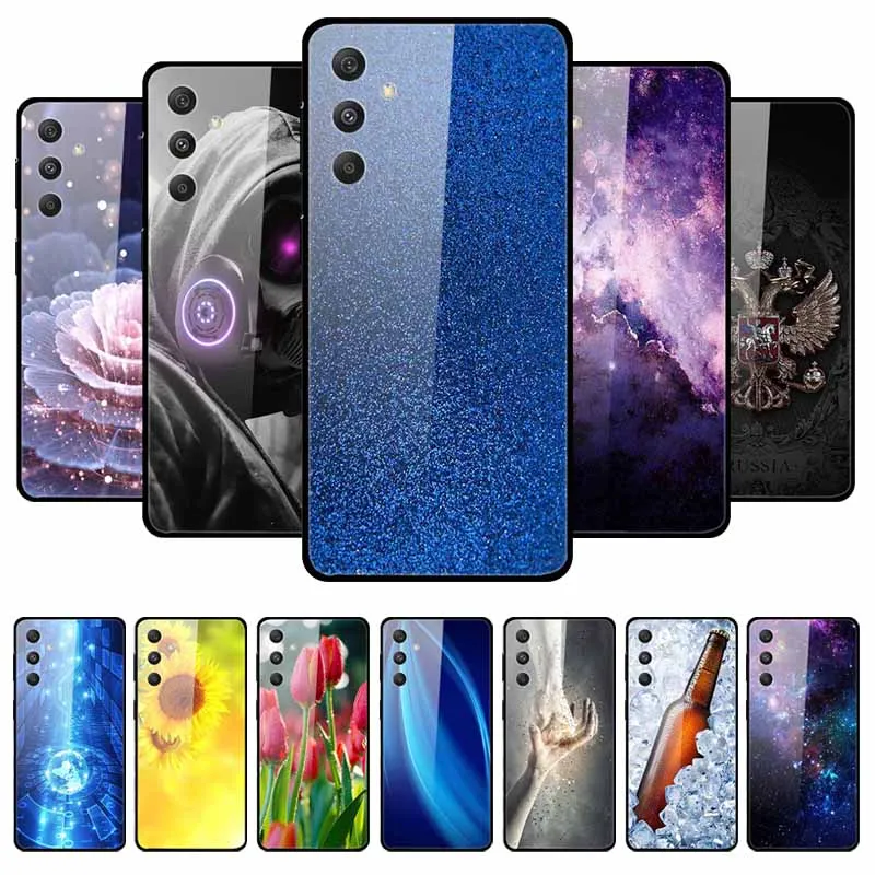 Glass Back Cover For Samsung Galaxy S25 FE Coque Hard Tempered Glass Case Suitable For Samsung Galaxy S25 FE Phone Case Bumper.