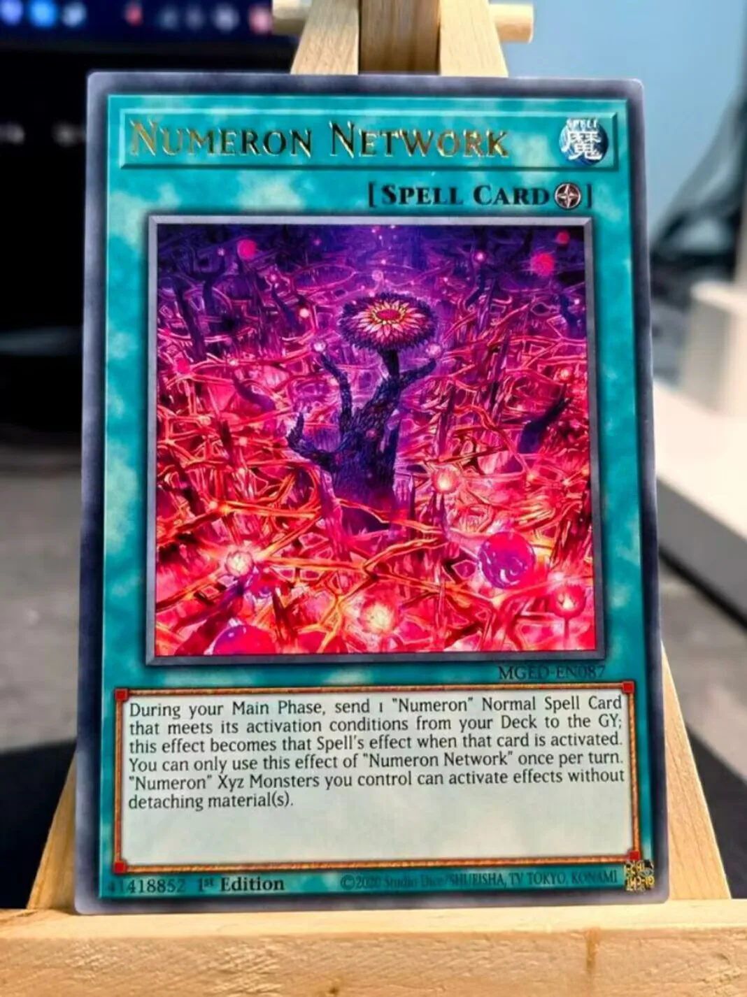 유희왕 코나미 듀얼 몬스터즈 TCG MGED-EN087 뉴메론 네트워크 레어 영문판 1판 컬렉션 미닛 카드