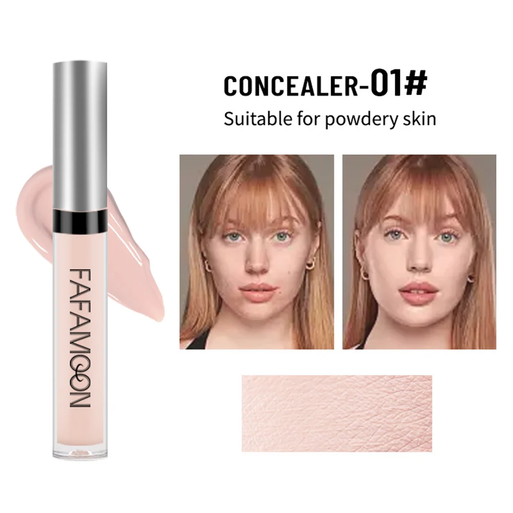 1/2/4PCS Lasting 8 Colors Shelf Life Of 3 Years Liquid Foundation No Card Powder Creamy Texture No Makeup Removal Concealer