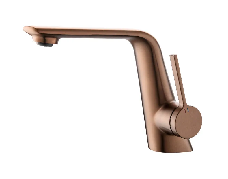 NEW Brushed Rose gold,Brushed Gold Brass Bathroom sink faucet Luxury One Hole Modern Hot cold water Lavabo faucet hand basin Tap