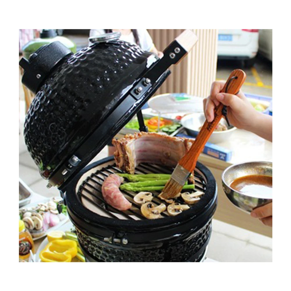 

Auplex 13-inch Barbeque Tabletop Kamado Parrilla Carbon Grill BBQ Ceramic Rotisseries Outdoor Barbecue Kitchen