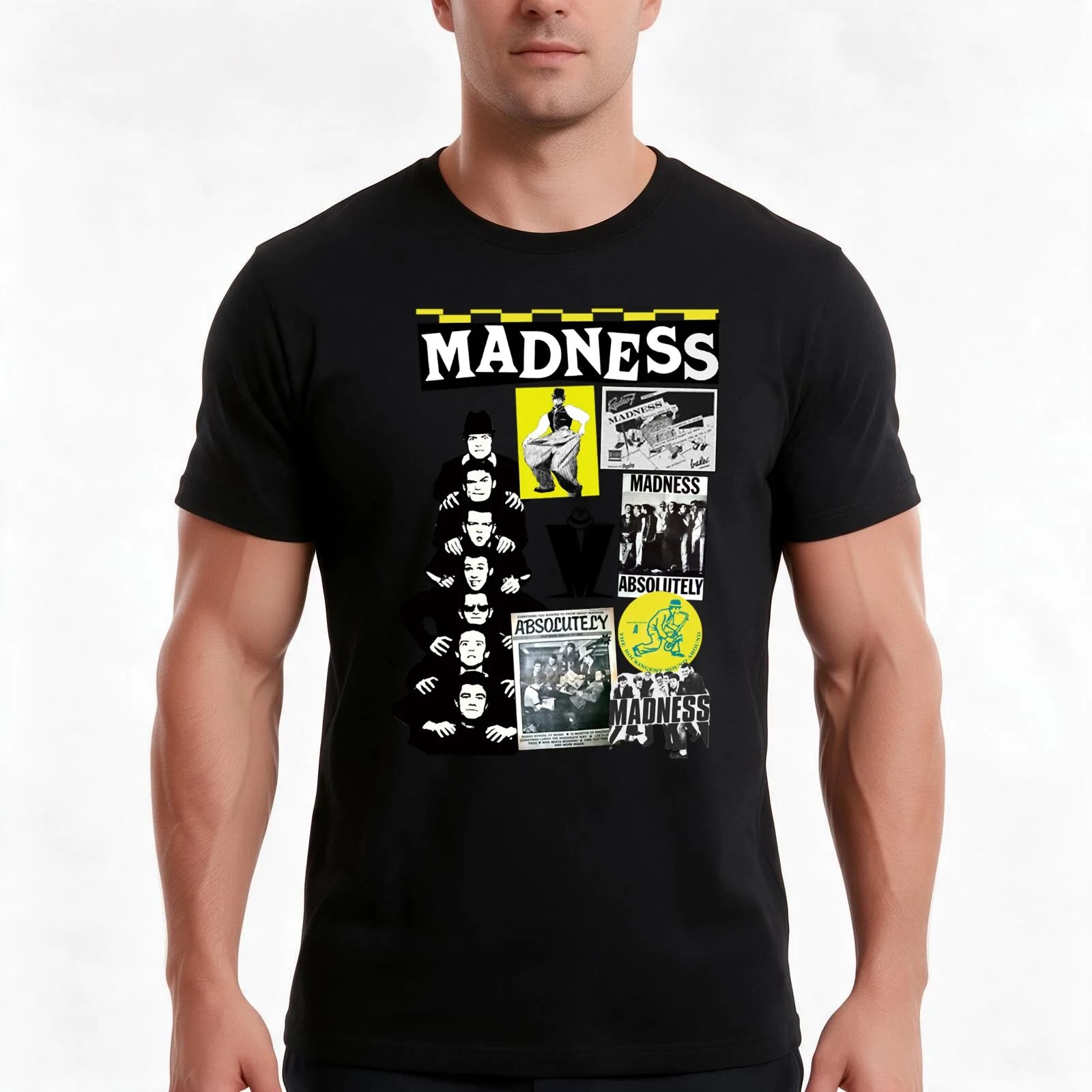 absolutely The madness retro band gift for fans T-Shirt, Summer Casual Cotton Tee, Oversized Streetwear Tops, Unisex Men Women