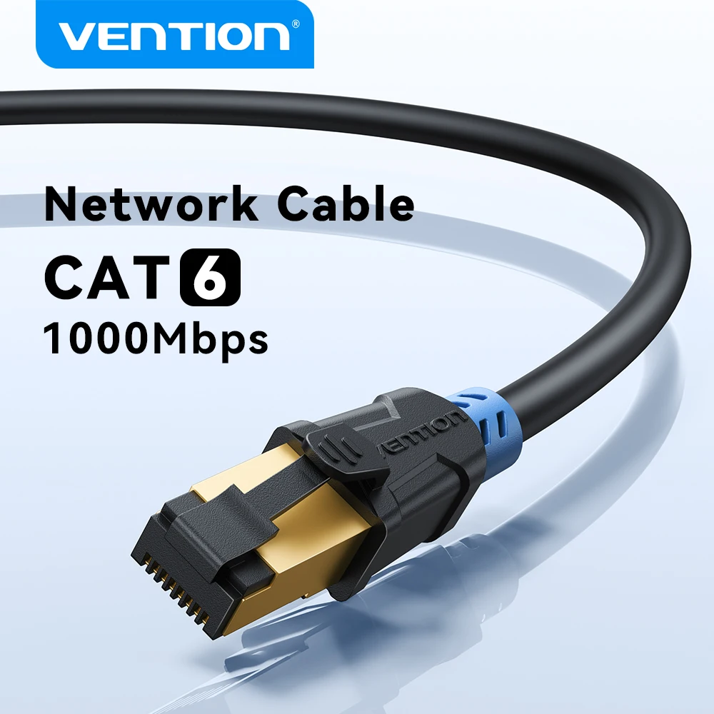 Vention Ethernet Cable CAT6 Shielded Twisted Pair Ethernet Network Cable CAT 6 RJ45 Lan Cable Patch LAN Cord for Computer Router