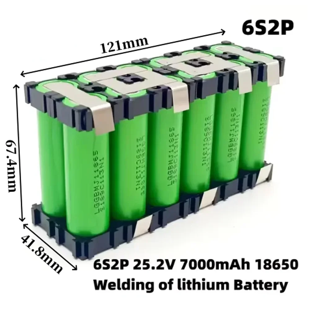 

2S1P 3S2P 4S1P~5S2P 6S2P MJ1 18650 battery pack custom MJ1 18650 battery welding 3500mAh / 7000mah battery pack 7.4V to 25.2v