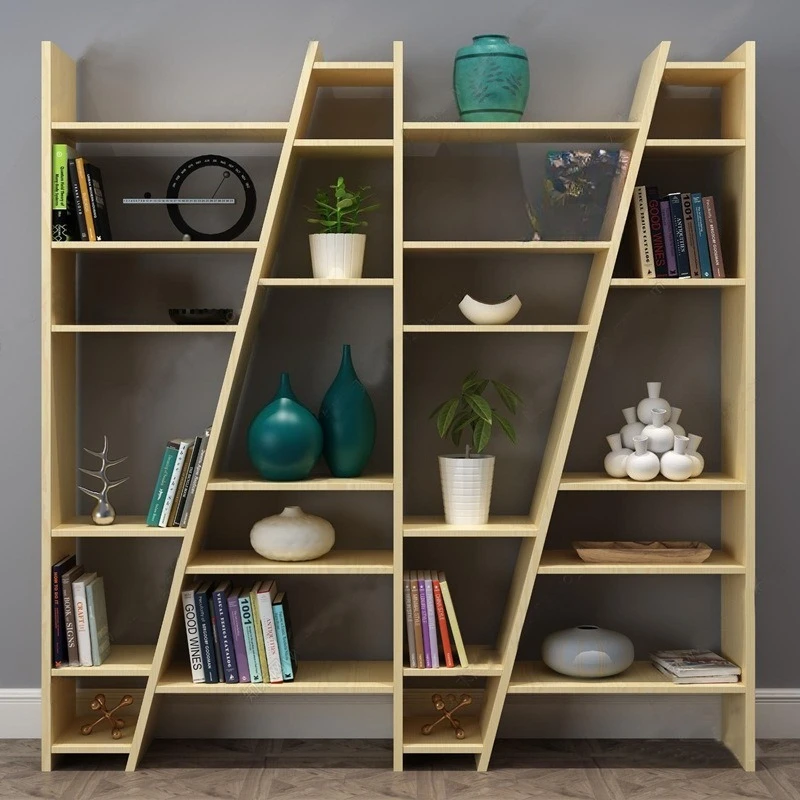 Bookcase Floor Shelf Simple Children's Bookshelf Creative Combination Display Cabinet