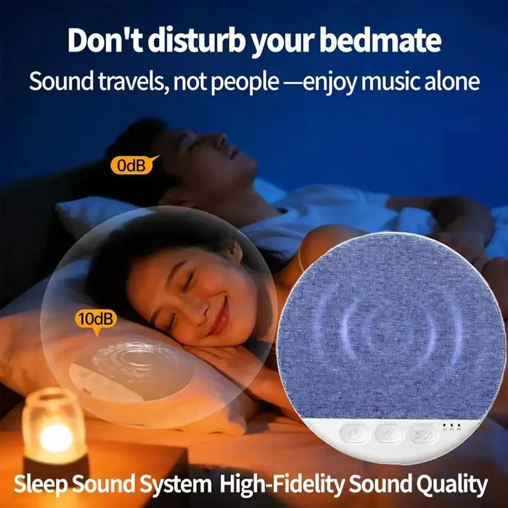 Mini Głośniki Bluetooth do Spania Pod Poduszkę z Białym Szumem Bezprzewodowa Muzyka Wyłączanie na Czas Muzyka do Snu Audio HiFi